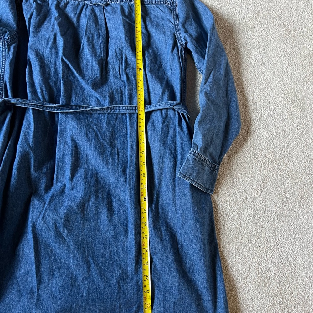 Joe Fresh Denim Dress with Pockets and Belt - Picture 9 of 9